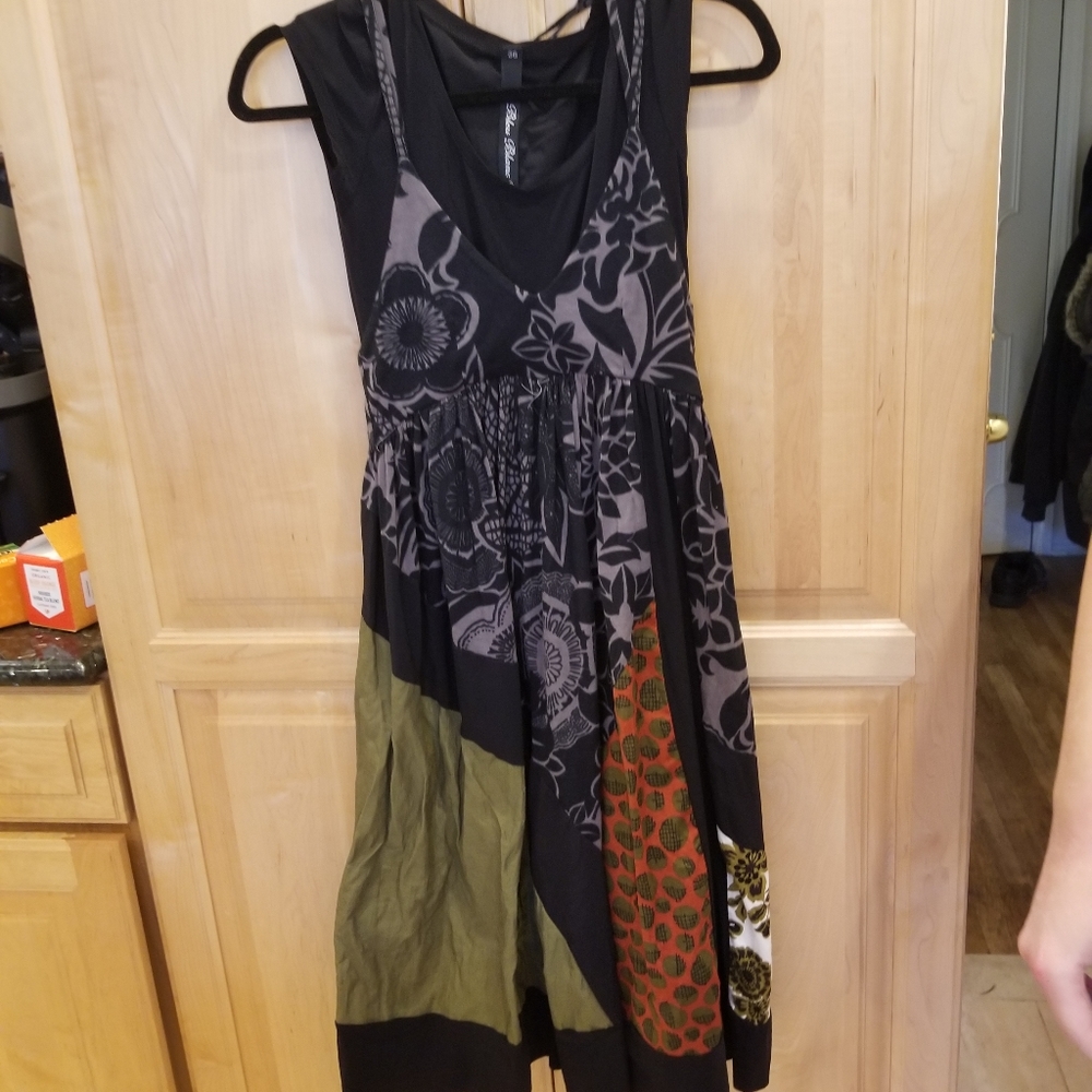 Bleu Blanc Rouge Black Dress SZ 4 EUC